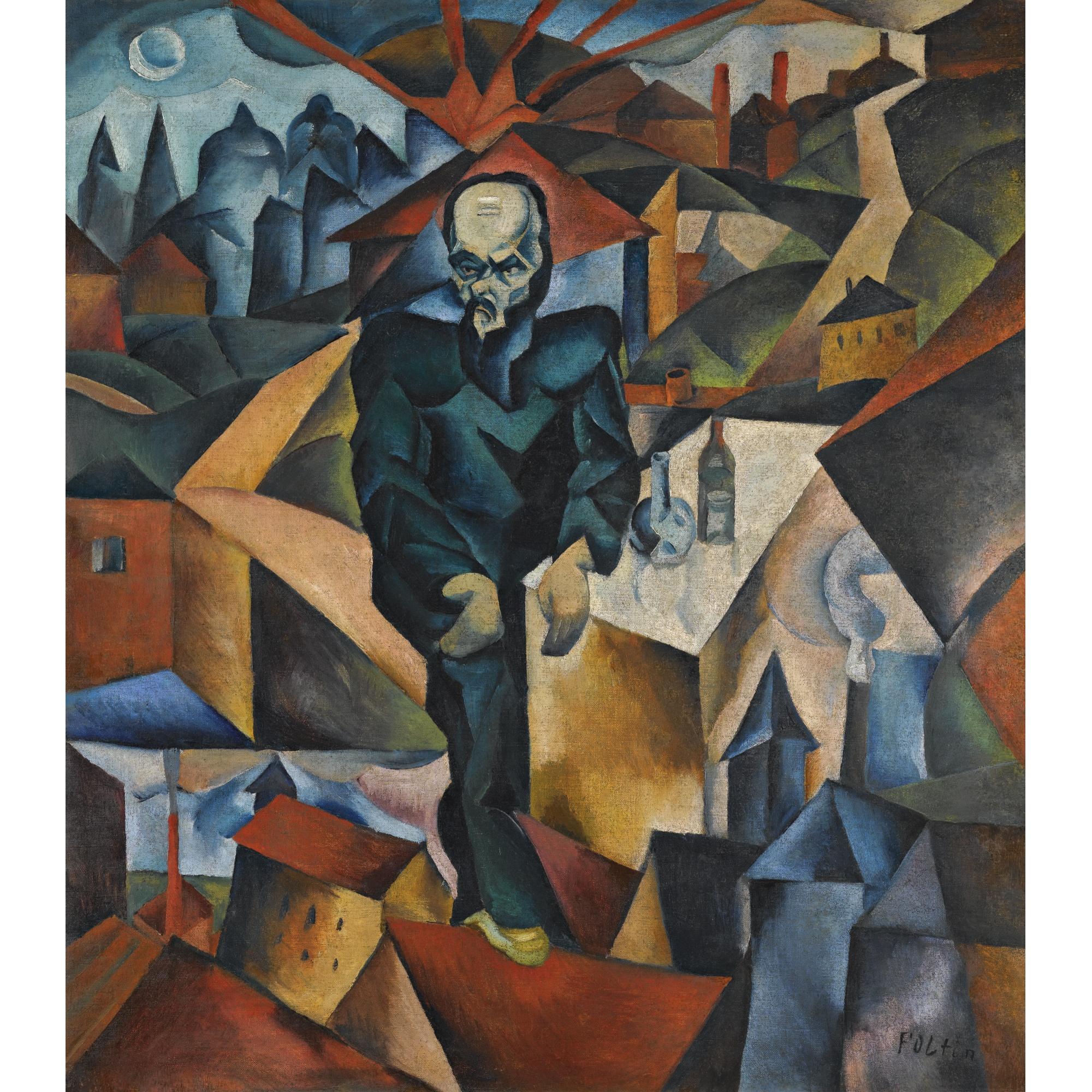 František Foltýn - Czech portrait Of Dostoyevsky (Dostojevskij)