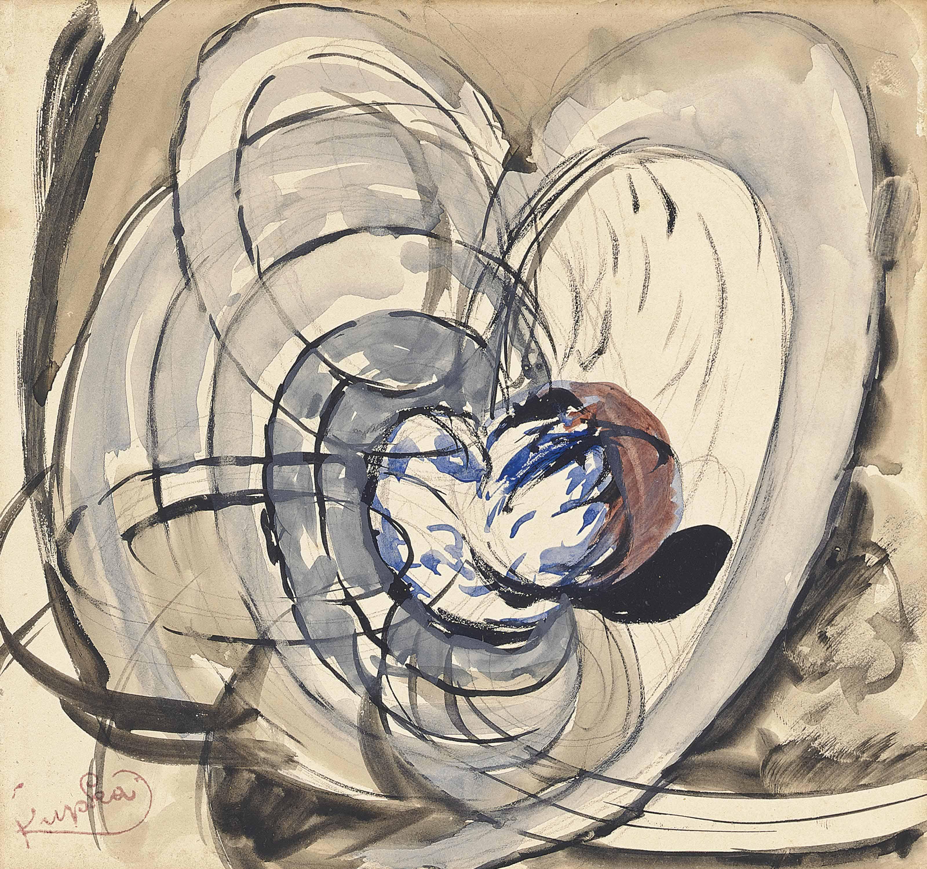 František Kupka - Autour d\'un point (E.III)