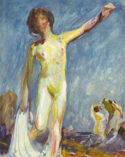 František Kupka - Czech Andrée Se Déshabillant