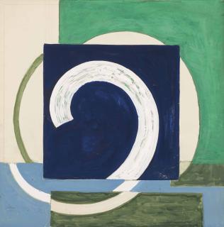 Frantisek Kupka - Déroulement Sur Bleu Et Vert