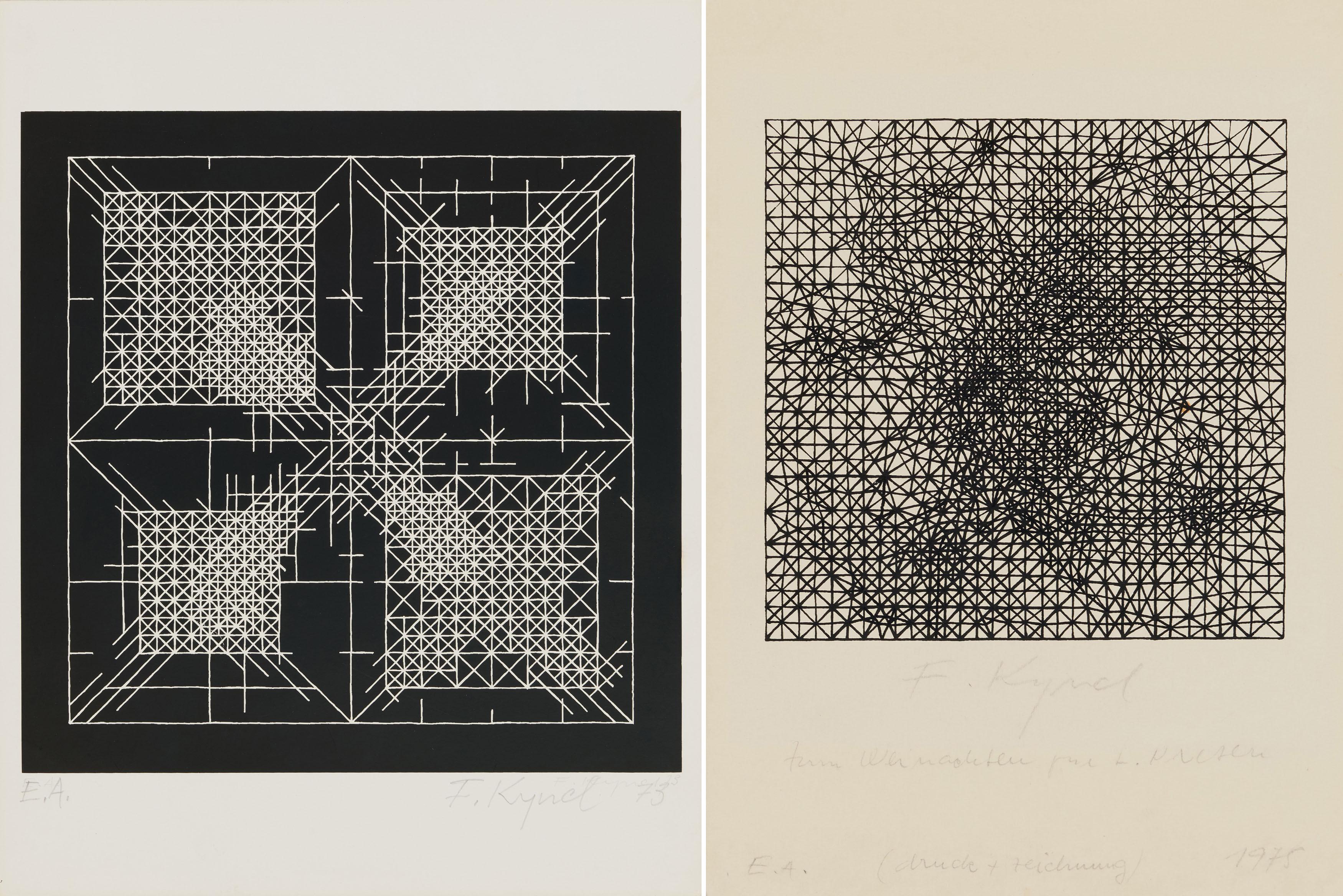 Frantisek Kyncl - Konvolut von 2 Serigrafien.