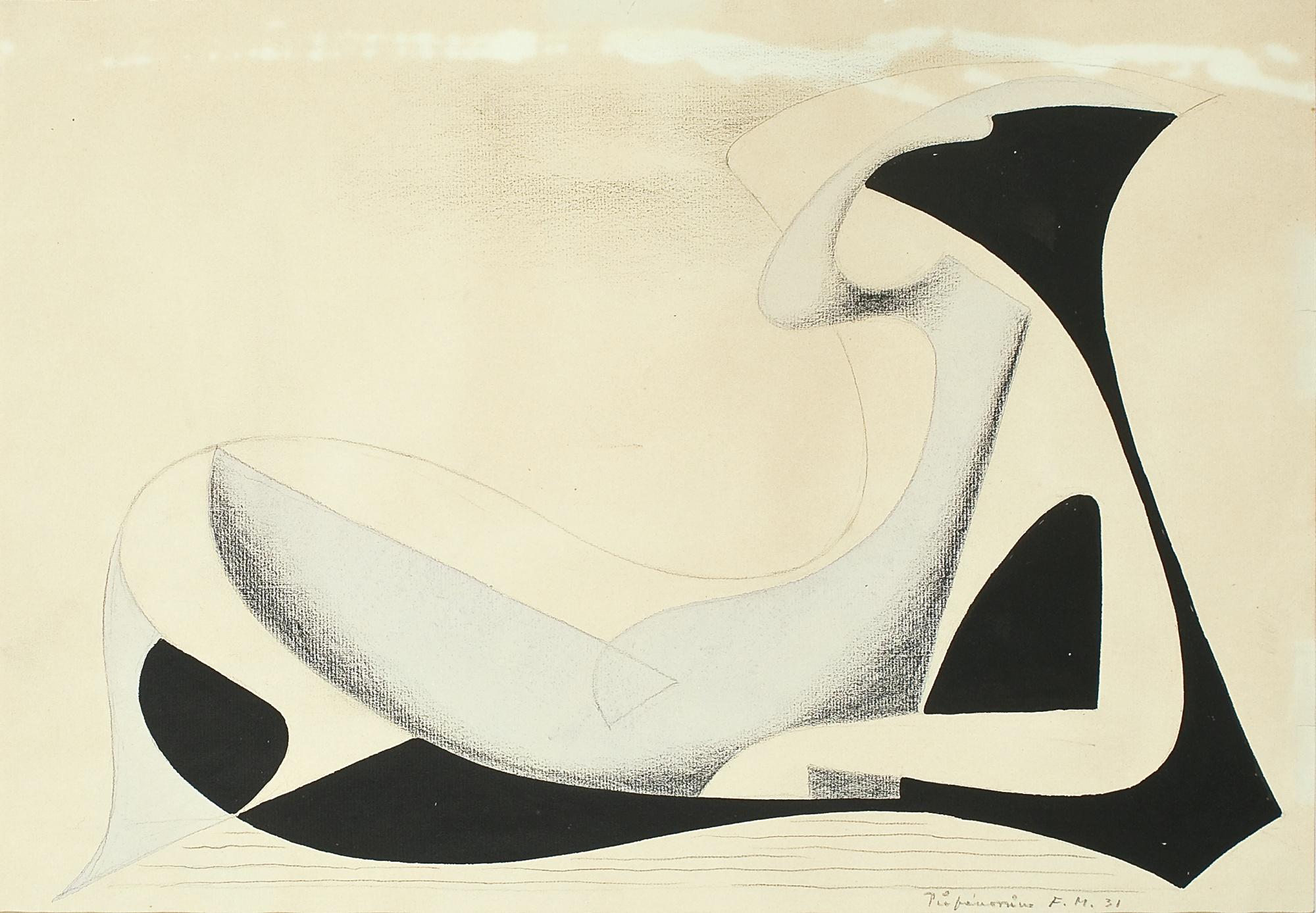 František Muzika - Czech Reclining Figure (Figura V Krajině - LeÍcí)