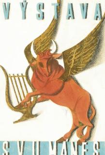 František Tichý - Czech Poster Design For An Exhibition Of S.V.U. Mánes (Návrh Plakátu Pro Výstavu S.V.U. Mánes)