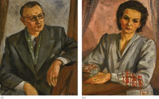 František Zdeněk Eberl - Czech two Portraits: A Pair