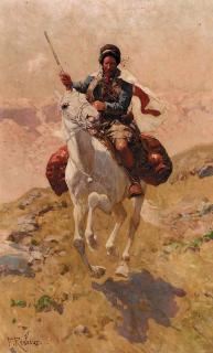 Frants Alekseevich Rubo - Caucasian Horseman