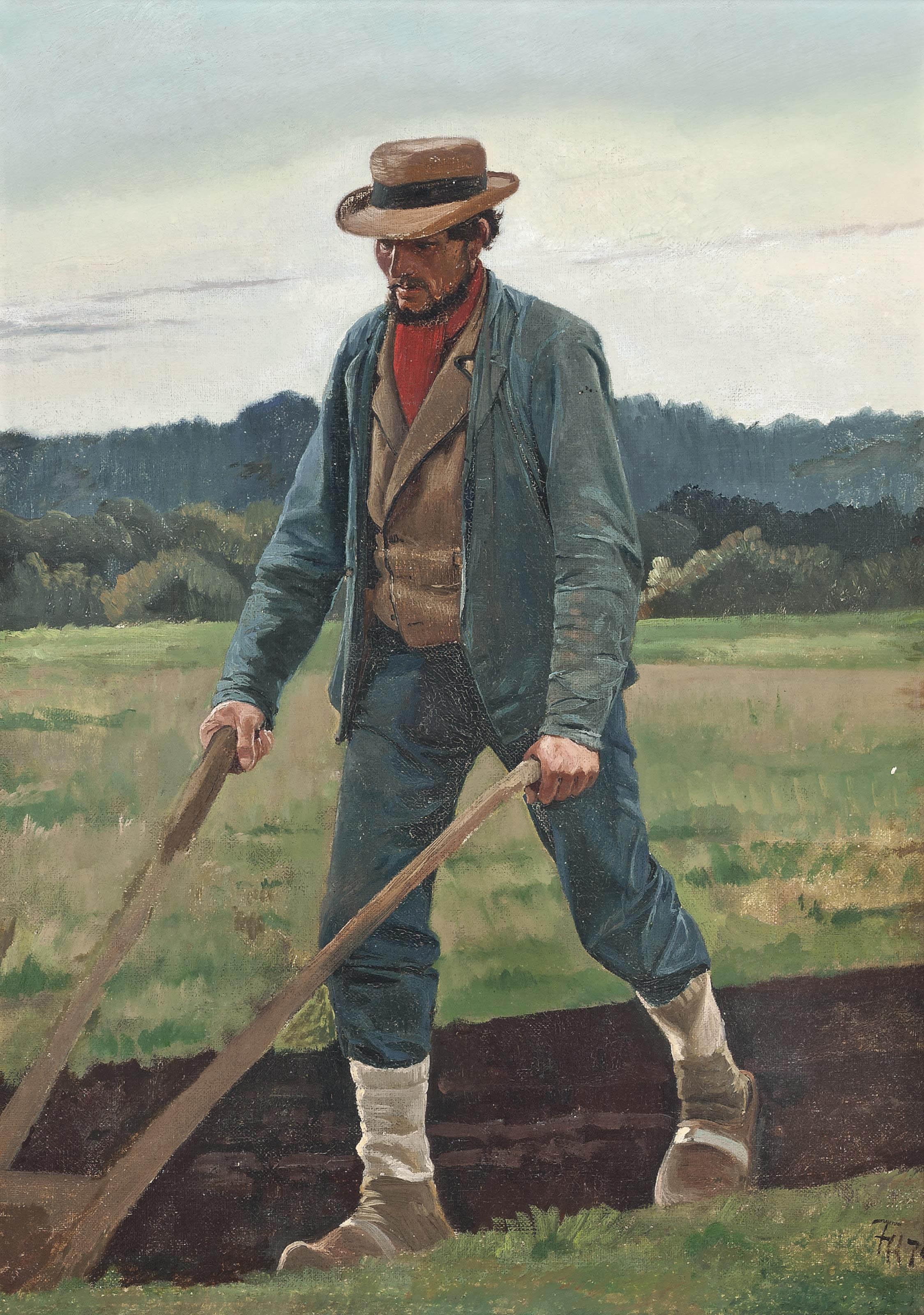 Frants Peter Didrik Henningsen - The Ploughman