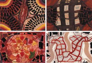 Franz Ackermann - Untitled (Mental Map); four works