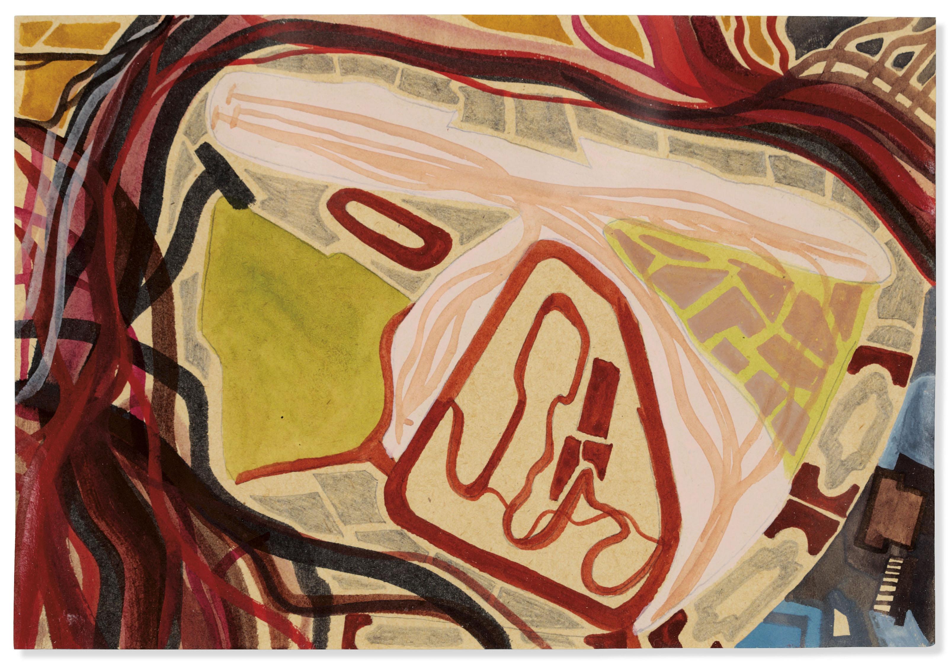 Franz Ackermann - Untitled (Mental Map: Unknown Airport)