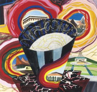 Franz Ackermann - Untitled (Pacific no. 54: Monument of Corruption)