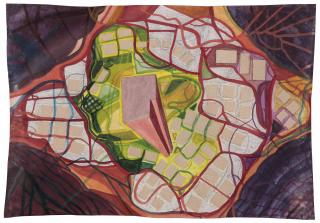 Franz Ackermann - Untitled (Pocket Park: In Gold We Trust)