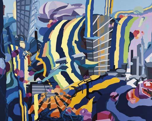 Franz Ackermann - Untitled (Waterfall No. 2)