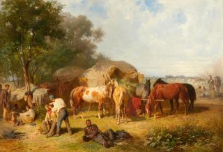 Franz Adam - Rastende Soldaten