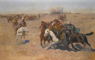 Franz Alexeevich Roubaud - A Game Of Buzkashi