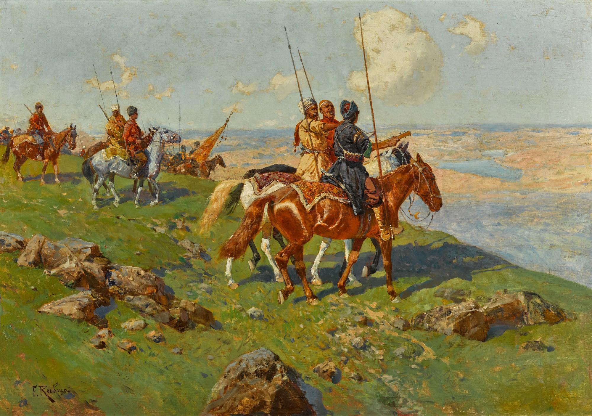 Franz Alexeevich Roubaud - Circassian Horsemen