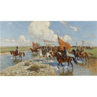 Franz Alexeevich Roubaud - Crossing The River
