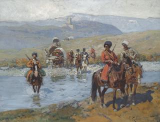 Franz Alexeevich Roubaud - Crossing The River