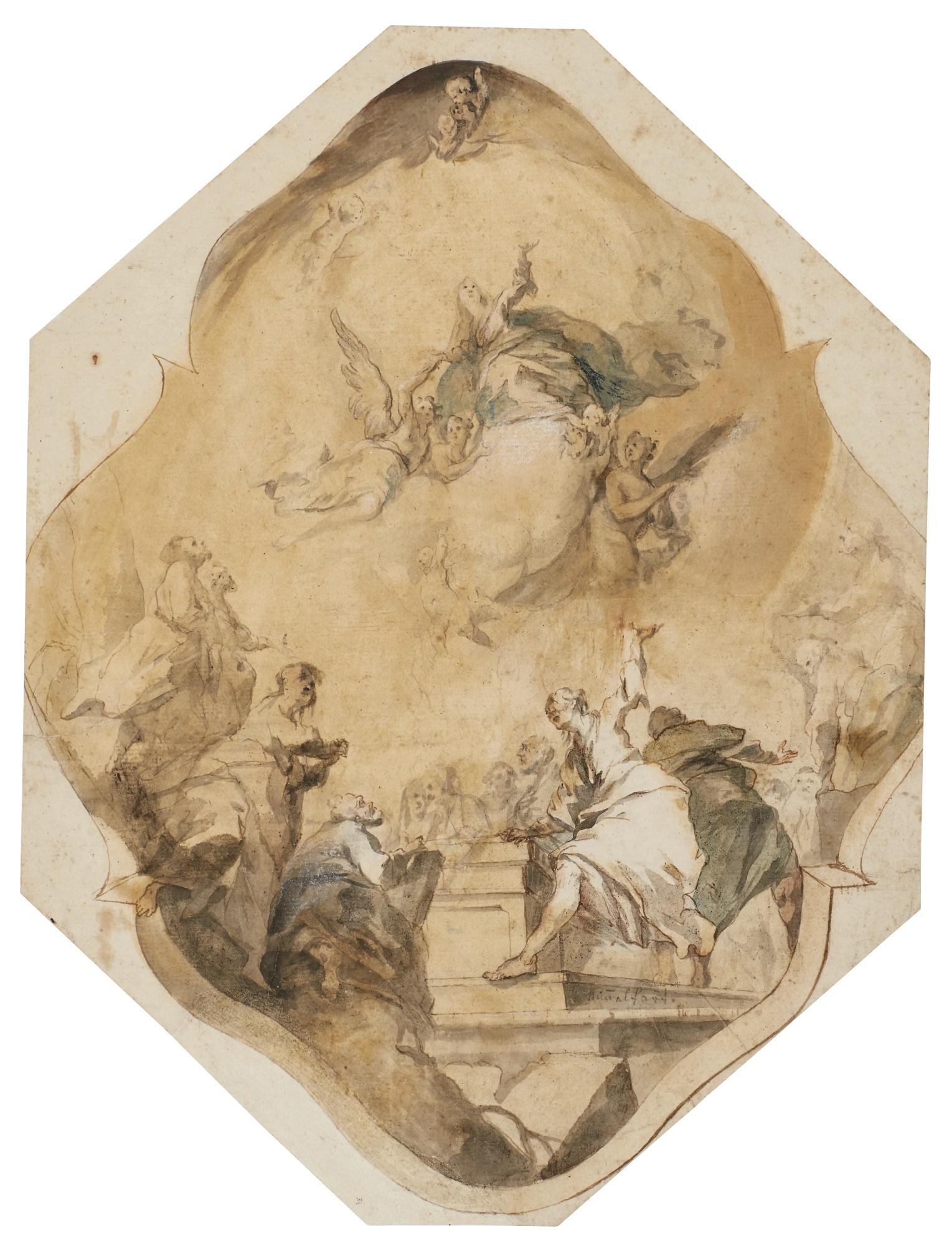 Franz Anton Maulbertsch - Design For A Ceiling With The Assumption Of The Virgin