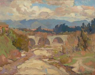 Franz Arthur Bischoff - Arroyo Seco 13 x 16 1/2 in. framed 20 1/4 x 23 3/4 in.