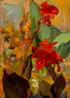 Franz Arthur Bischoff - Canna Lilies