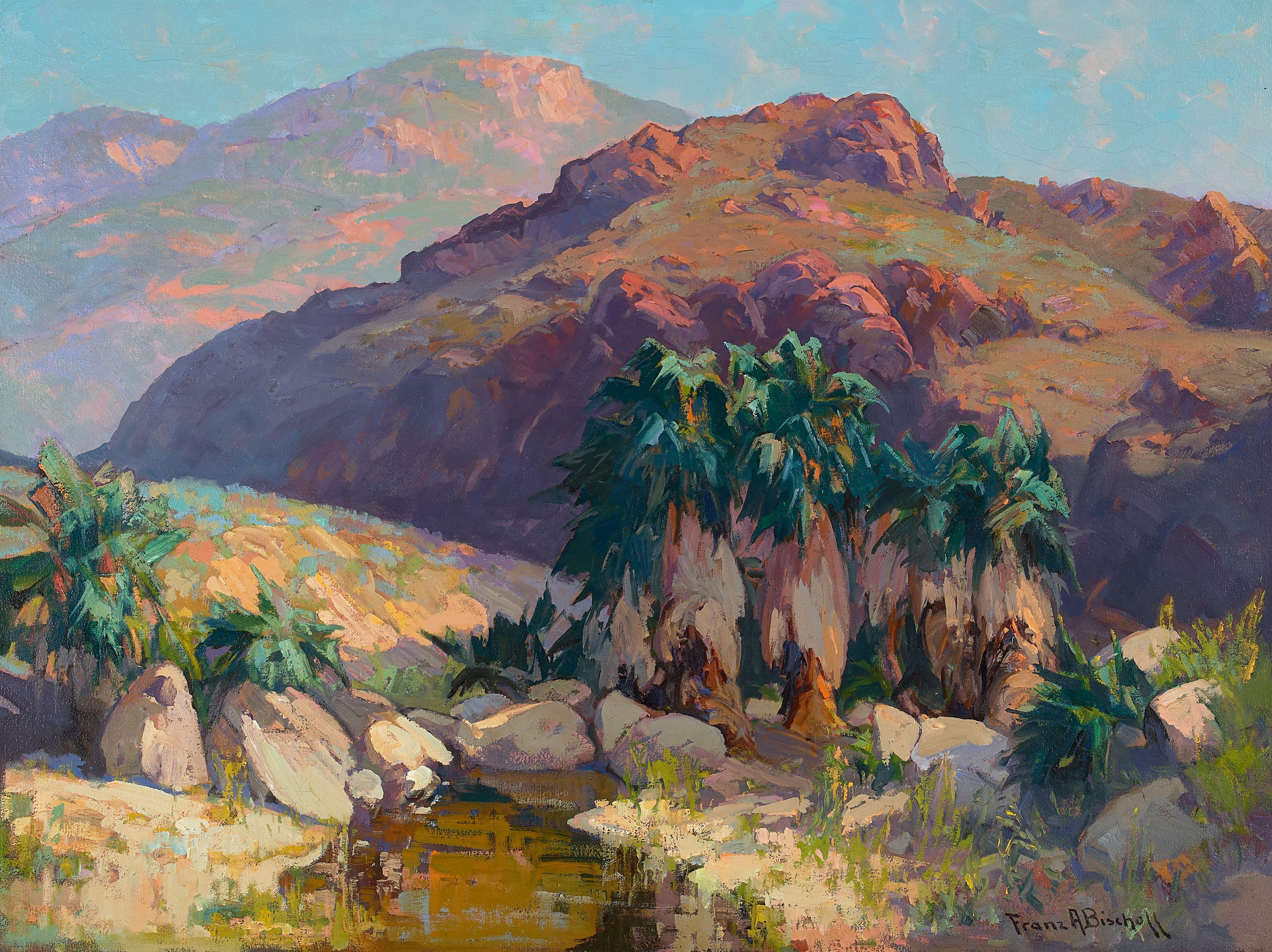 Franz Arthur Bischoff - Palm Springs Canyon, Calif. 30 1/4 x 40 1/4 in. framed 39 1/2 x 49 1/2 in.