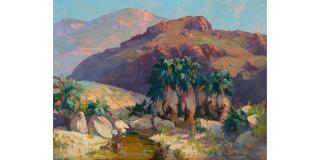Franz Arthur Bischoff - Palm Springs Canyon, Calif. 30 1/4 x 40 1/4 in. framed 39 1/2 x 49 1/2 in.