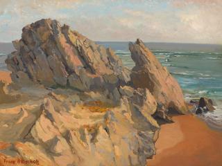 Franz Arthur Bischoff - Rocks and Surf, Laguna Beach