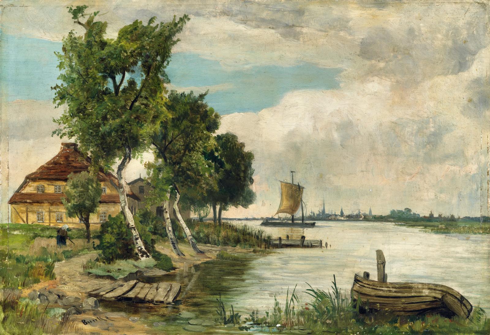 Franz Bunke - »Die Fähre bei Rostock«