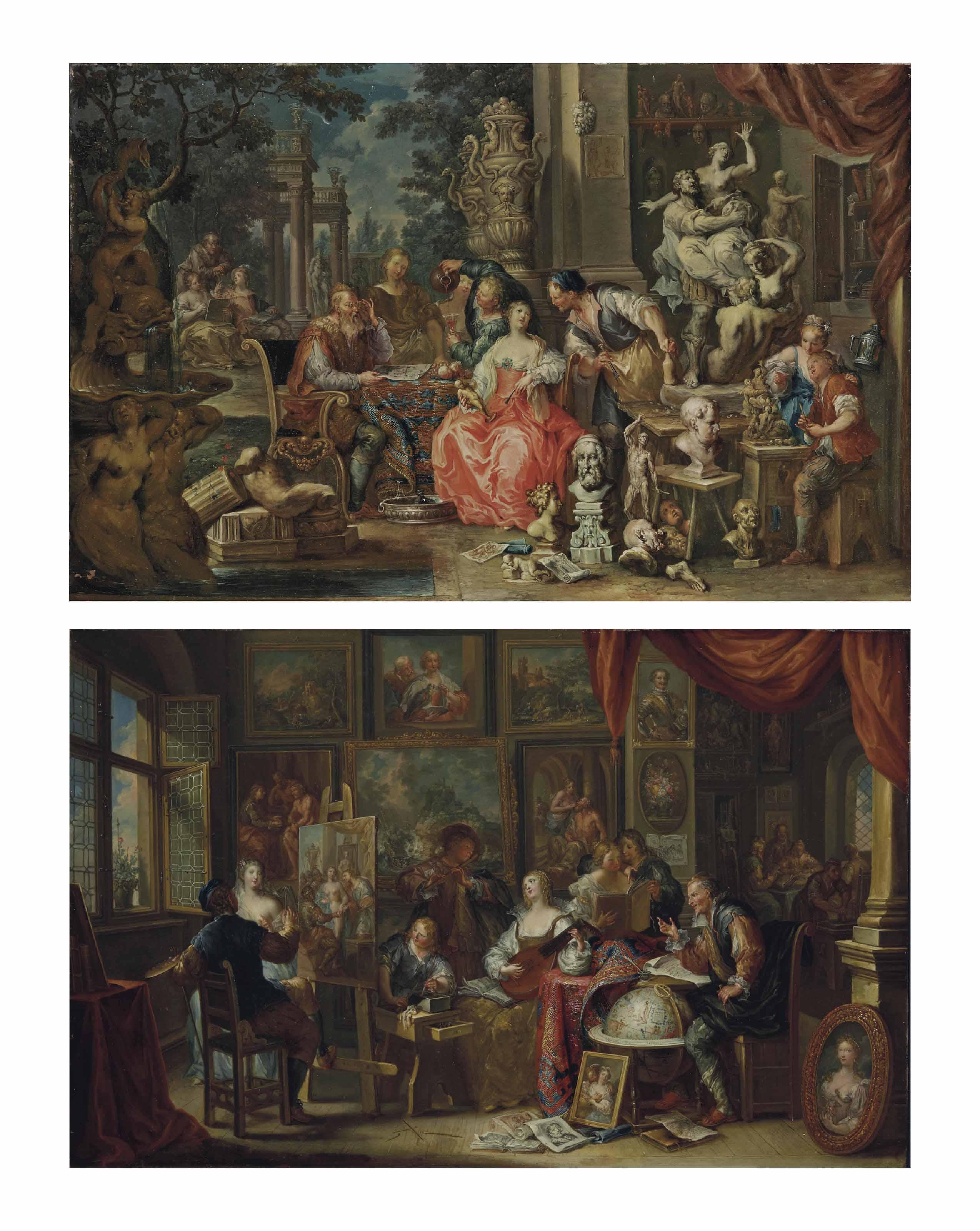 Franz Christoph Janneck - L\'Atelier du peintre  ; et  L\'Atelier du sculpteur