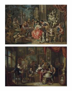 Franz Christoph Janneck - L\'Atelier du peintre  ; et  L\'Atelier du sculpteur