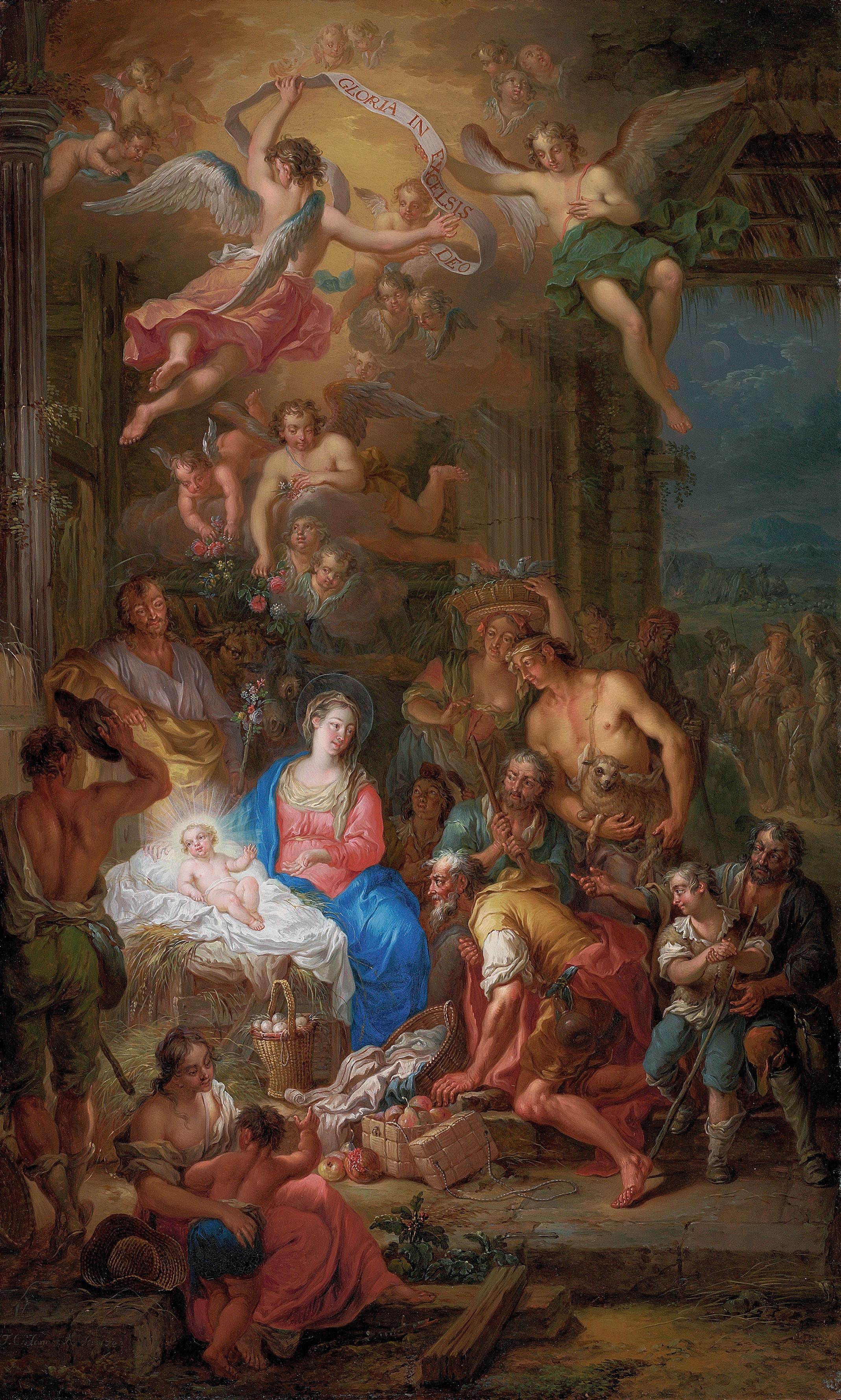 Franz Christoph Janneck - The Adoration of the Shepherds