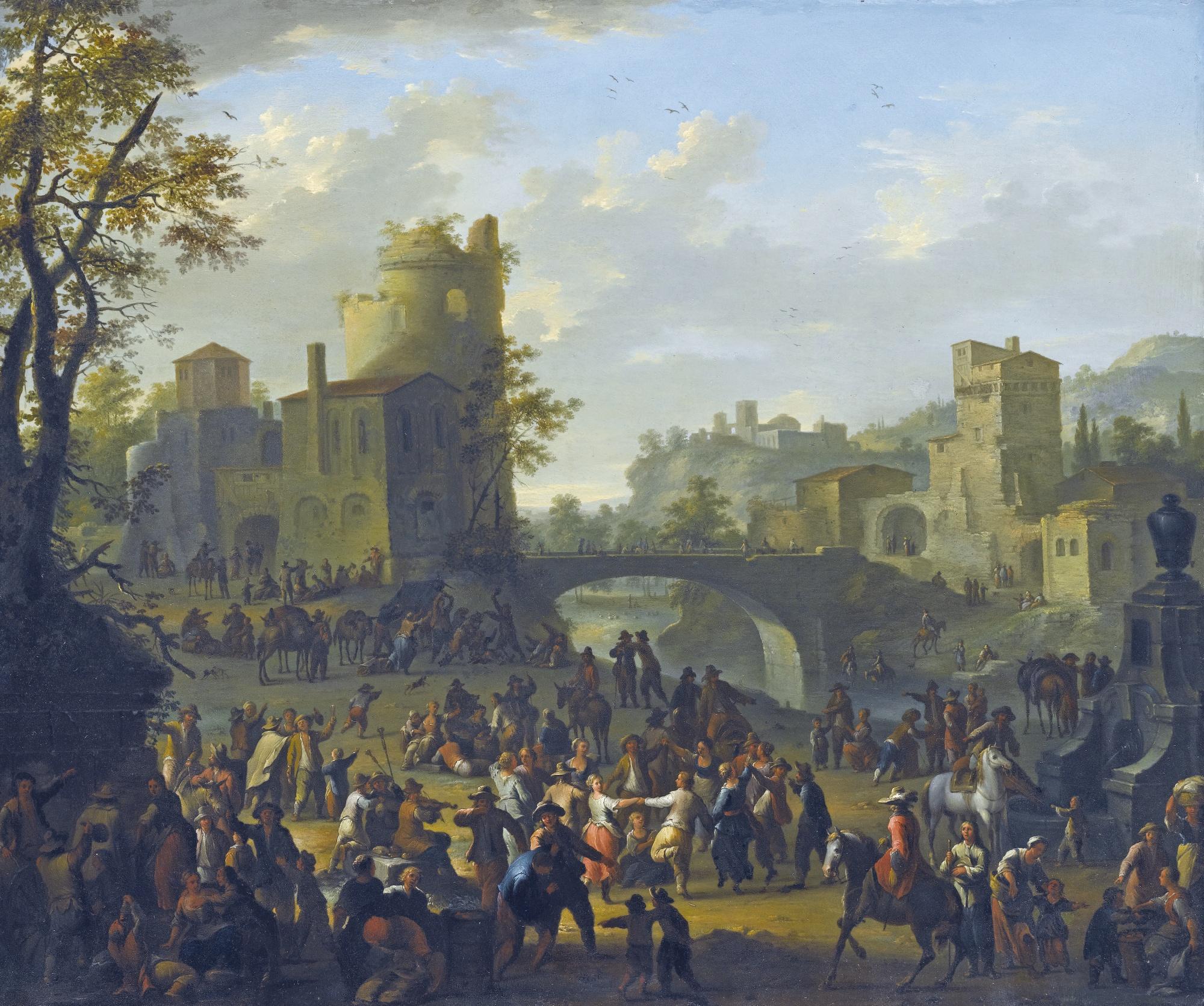 Franz De Paula Ferg - A Village Dance