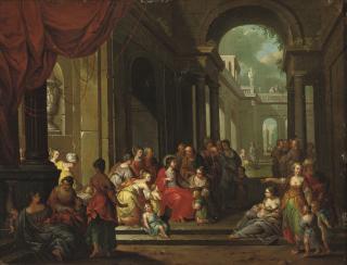 Franz De Paula Ferg - \'Christ suffering the Children to come unto Him\'