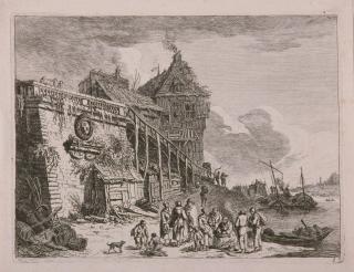 Franz Edmund Weirotter - Folge von 6 Bll.: Vues de la Seine.