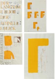 Franz Erhard Walther - 4 Bll.: Ohne Titel