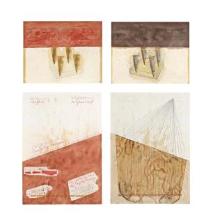 Franz Erhard Walther - (i) Für 2 (Monument)  (ii) Zeitfassung-Zeitgliederung / Zeitbau-Raumbau