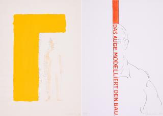 Franz Erhard Walther - Konvolut von 2 Zeichnungen.