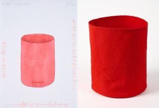 Franz Erhard Walther - Säulenfragment Kopfform.