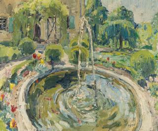 Franz Frank - „Goldfischteich im alten Garten“