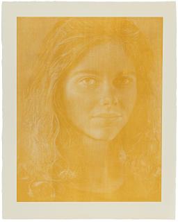 Franz Gertsch - Dominique (Farbvariante Gelb-Orange)