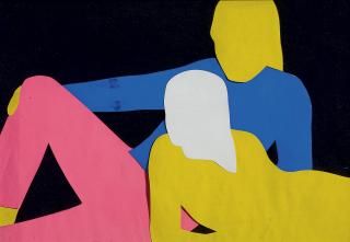 Franz Gertsch - Liebespaar, 17. Juli 1968