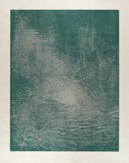 Franz Gertsch - Schwarzwasser/Schwarzwasser I (Petrol).