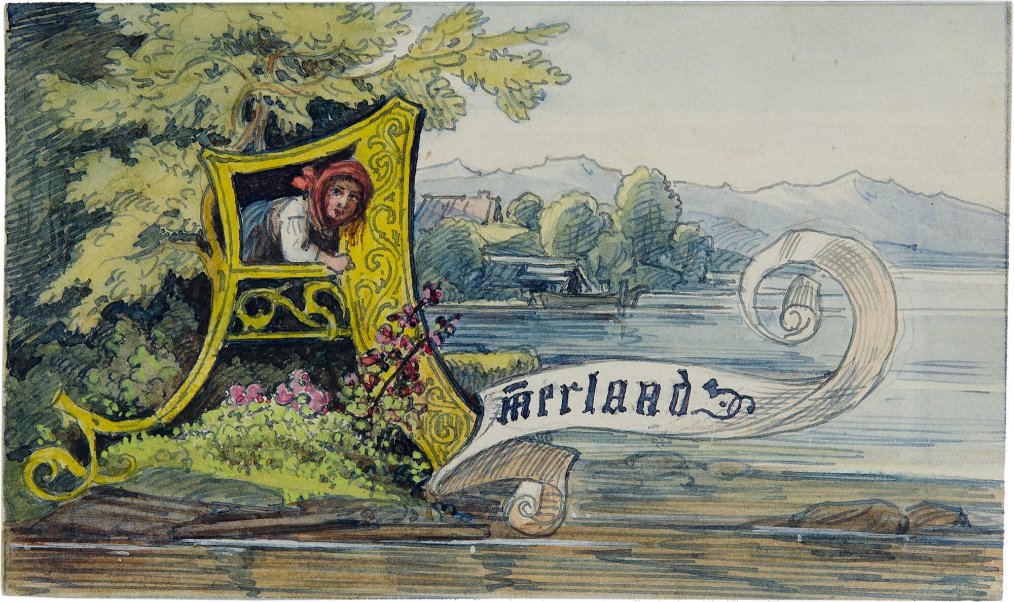 Franz Graf von Pocci - „Ammerland“ (mit Initiale „A“).