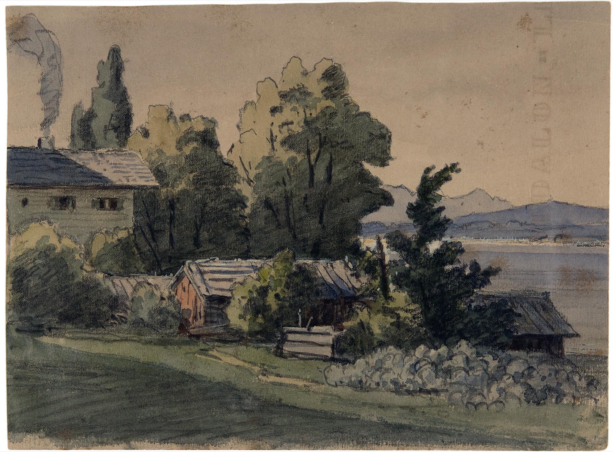 Franz Graf von Pocci - Häuser am See.