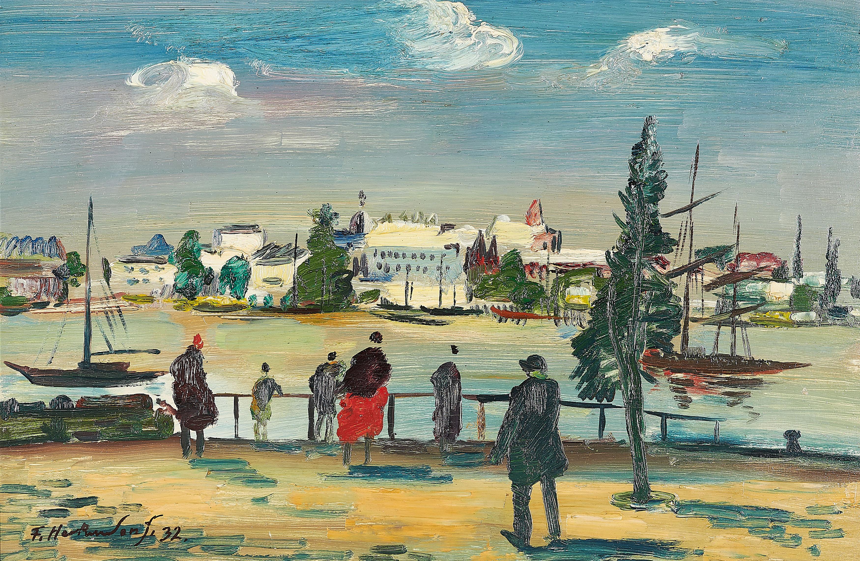 Franz Heckendorf - An der Promenade.