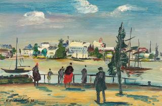 Franz Heckendorf - An der Promenade.