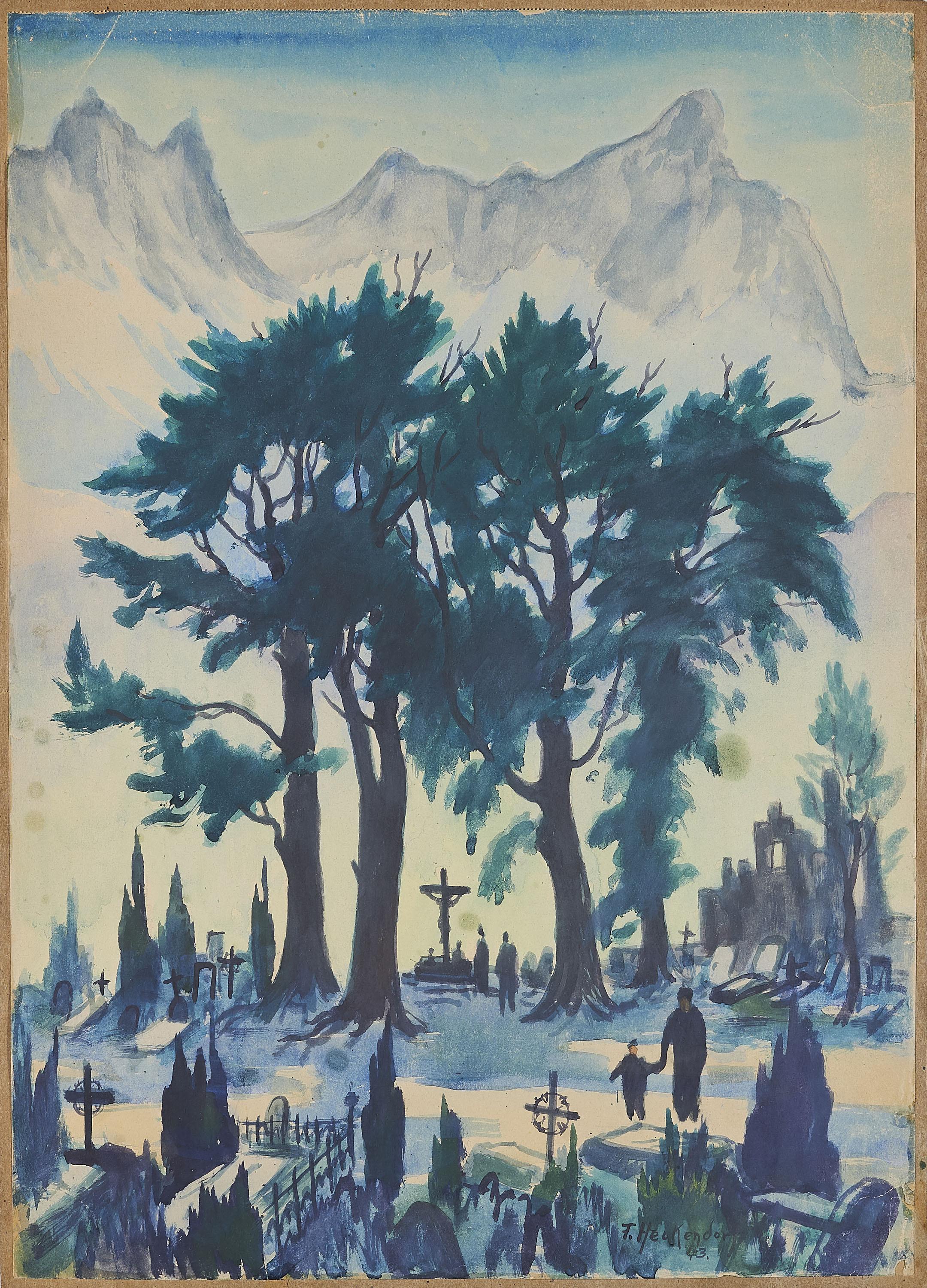 Franz Heckendorf - Ohne Titel (Friedhof).