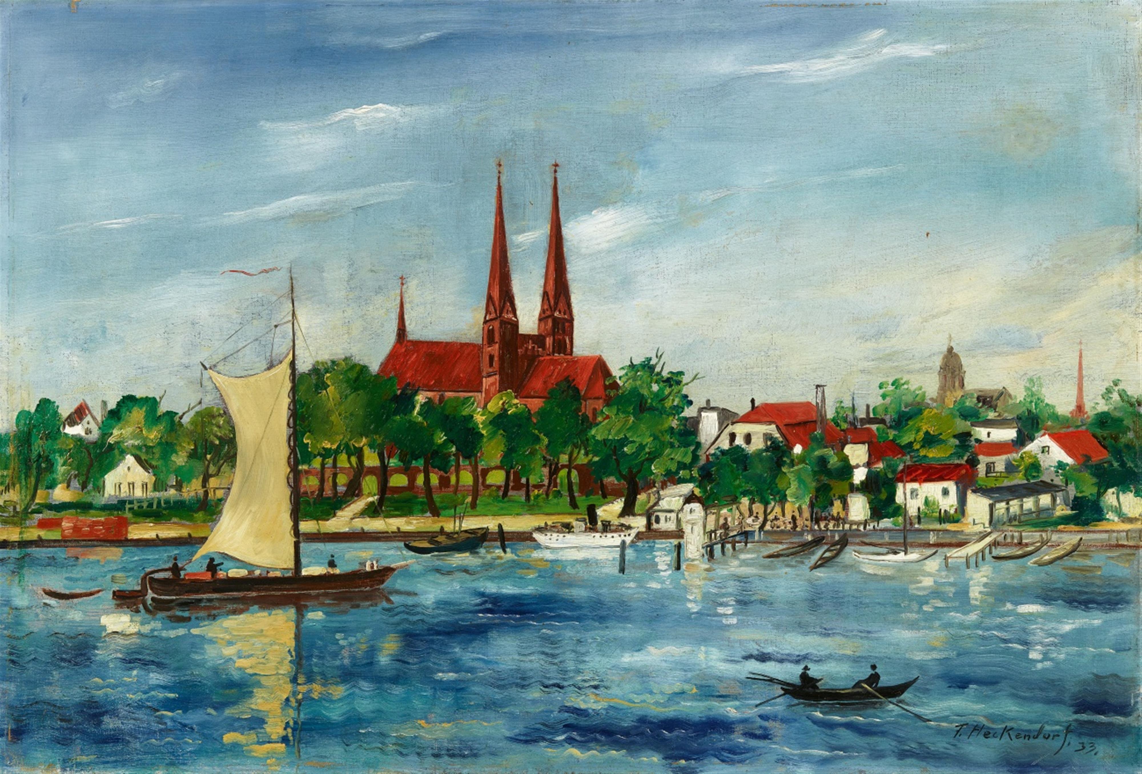 Franz Heckendorf - Städtisches Flussufer