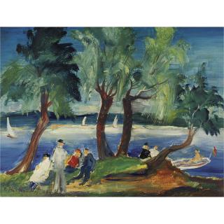 Franz Heckendorf - Südliche Landschaft