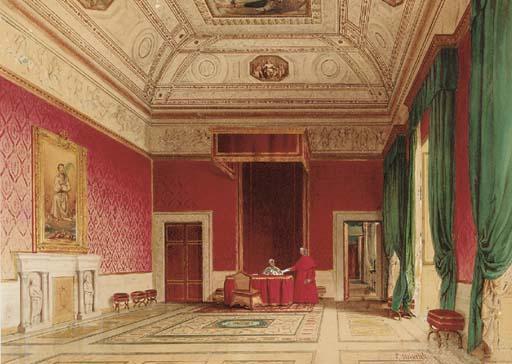 Franz Heinrich - The interior of the Vatican, Rome