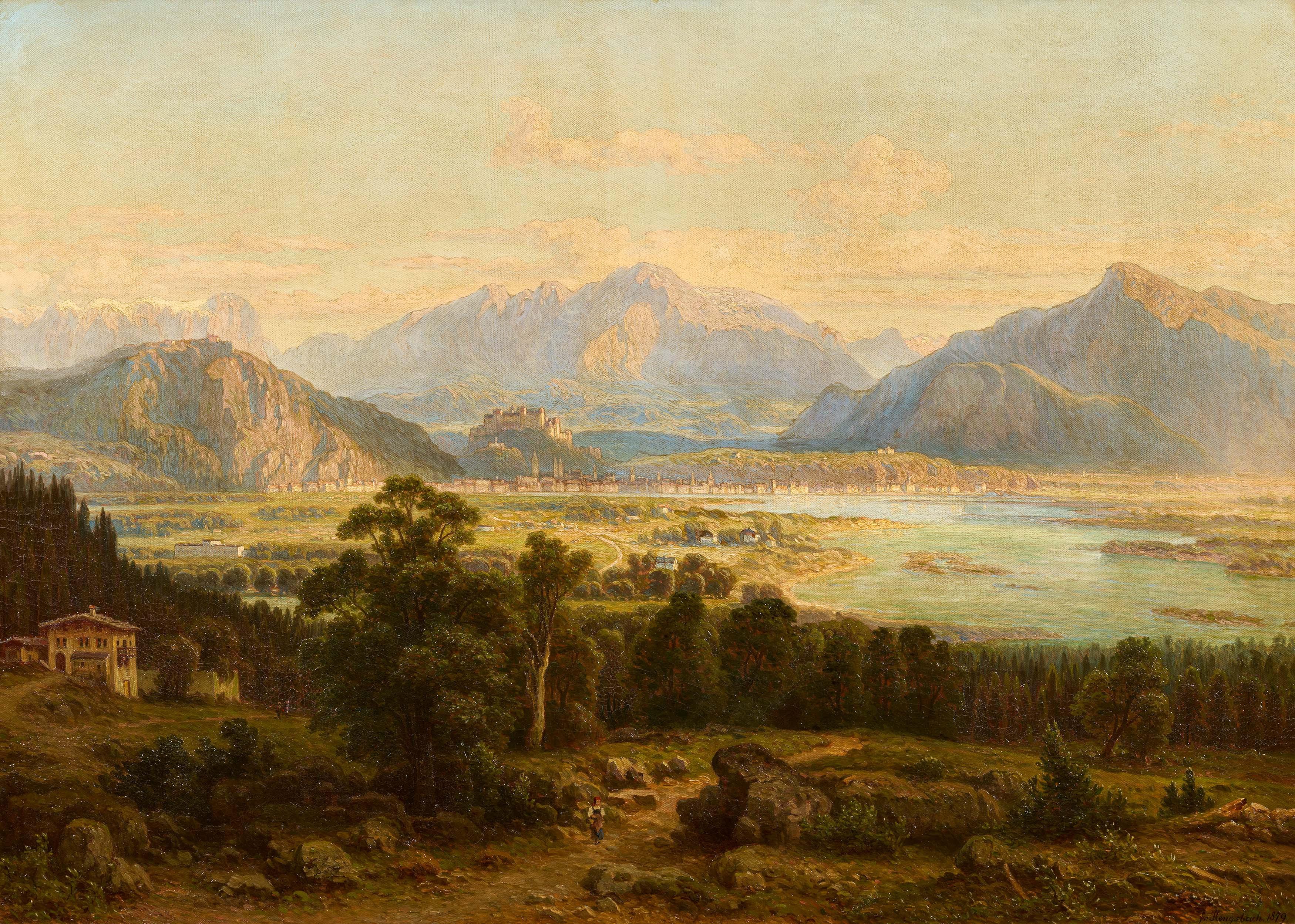 Franz Hengsbach - Blick auf Salzburg.